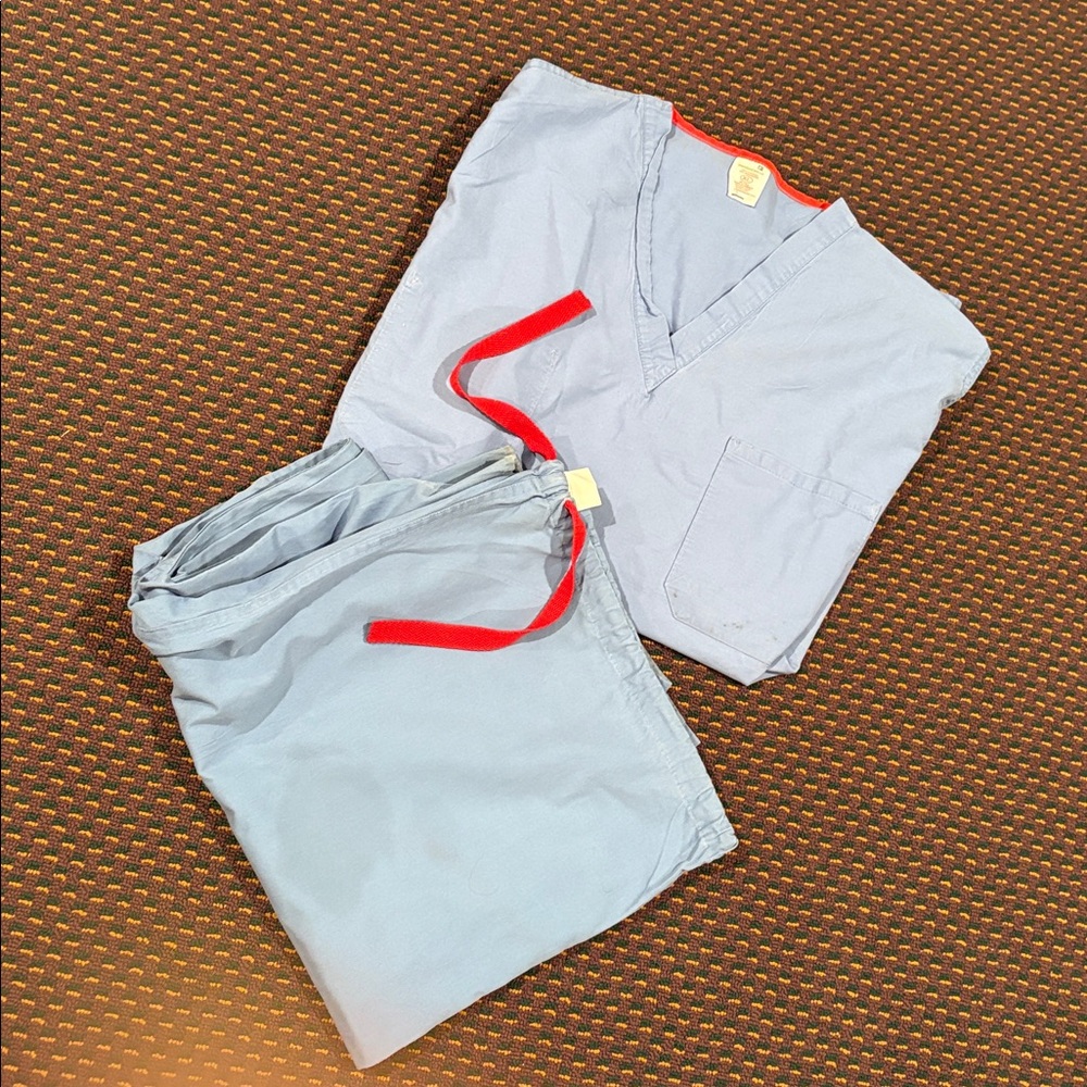 XL Blue hospital surgical doctor’s scrubs